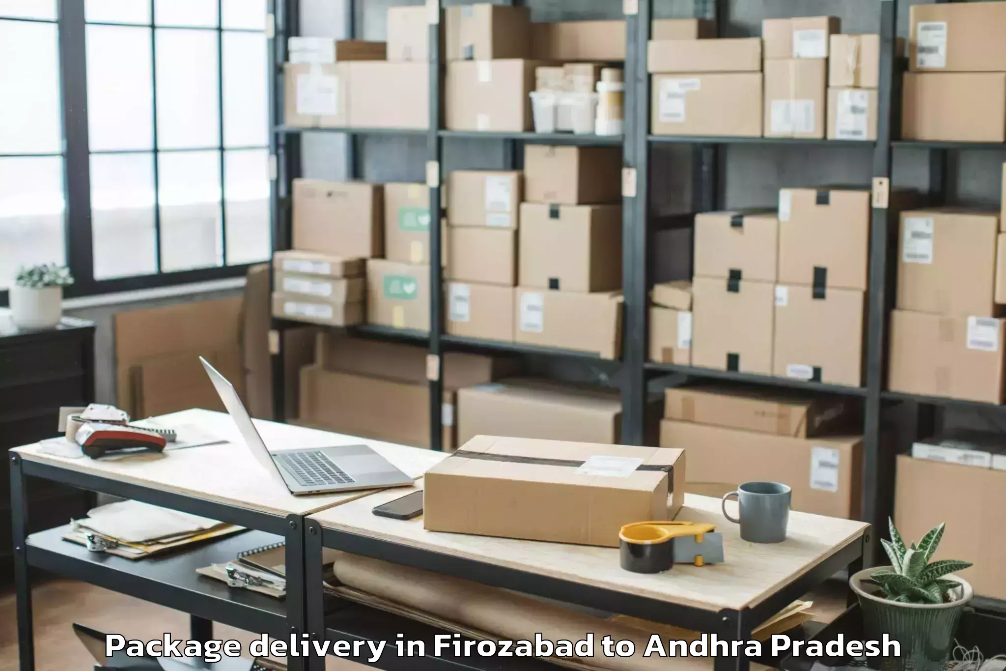 Hassle-Free Firozabad to Simhadripuram Package Delivery